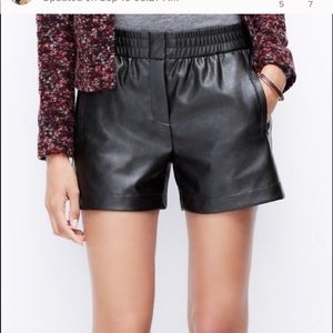 Faux leather shorts Ann Taylor